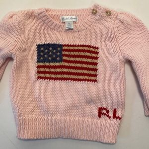 Ralph Lauren flag baby sweater